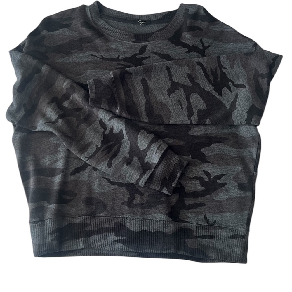 Rails Iron Camo Print Ramona Pullover Crewneck Sweatshirt Size Medium - Picture 4 of 10